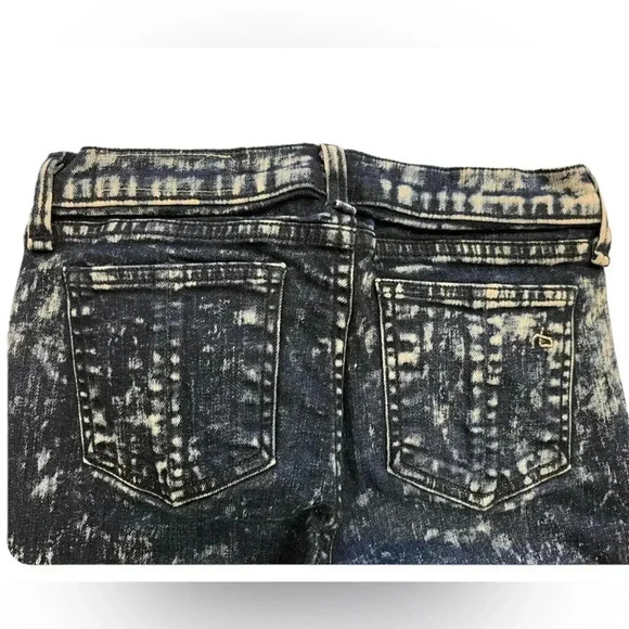 rag & bone Women's Skinny Jeans - Dark Blue - Picture 5 of 8